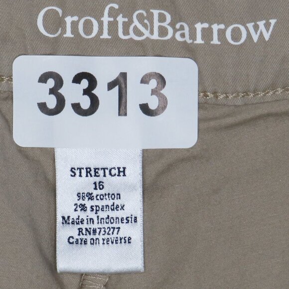 Croft & Barrow* Women's 1" Belt Loop Multipocketed Khaki Classic Skort~ Size 16 - Picture 3 of 13
